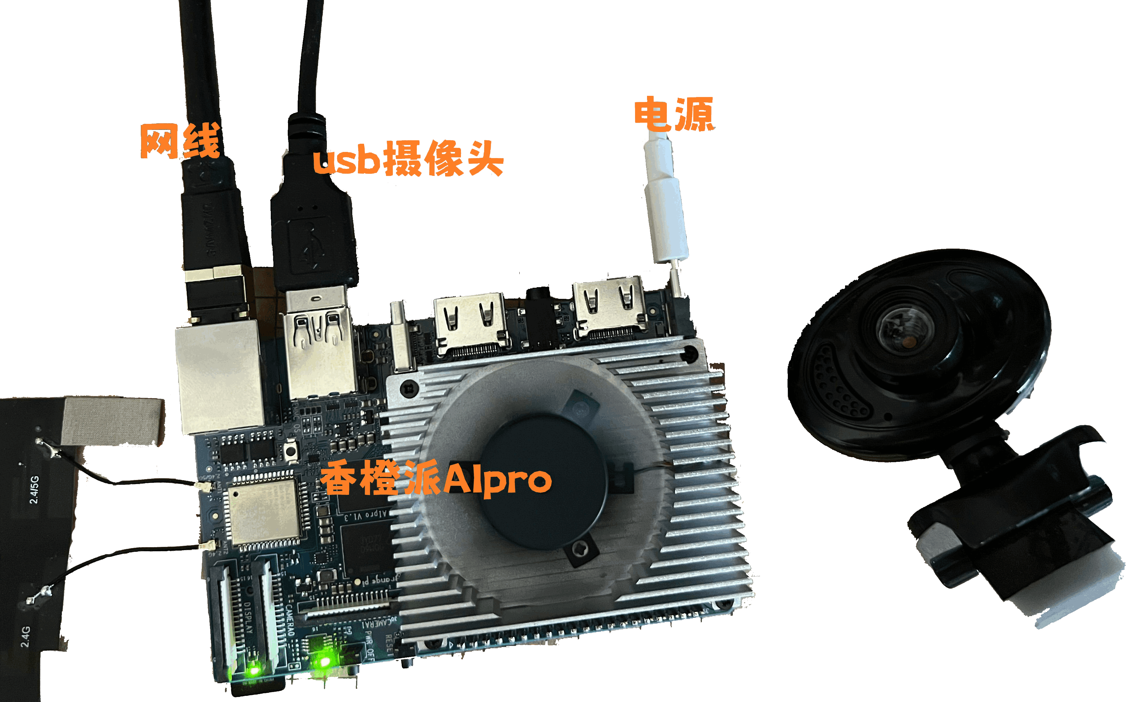 香橙派 AIpro开发体验：使用YOLOV8对USB摄像头画面进行目标检测